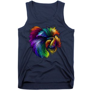 Colorful Tropical Beta Fish Tank Top