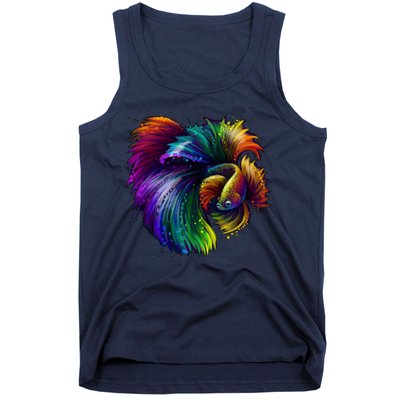 Colorful Tropical Beta Fish Tank Top