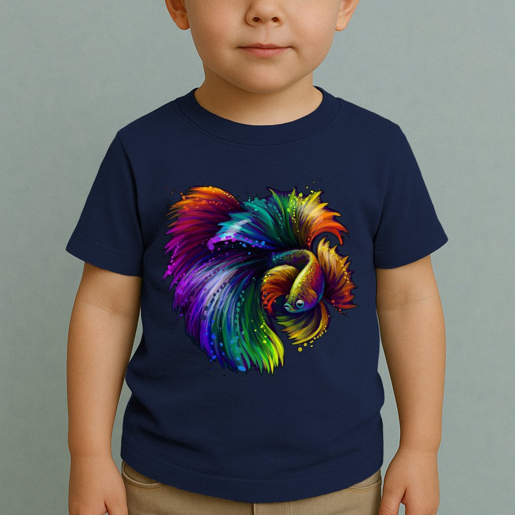 Colorful Tropical Beta Fish Toddler T-Shirt