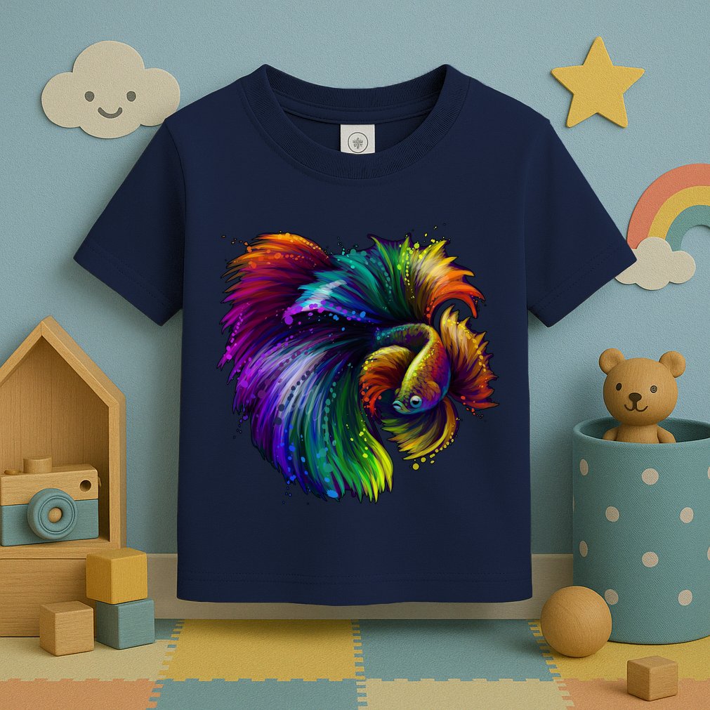 Colorful Tropical Beta Fish Toddler T-Shirt