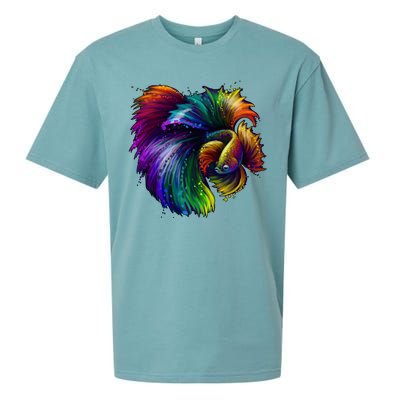 Colorful Tropical Beta Fish Sueded Cloud Jersey T-Shirt