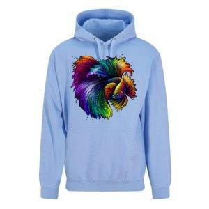 Colorful Tropical Beta Fish Unisex Surf Hoodie