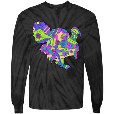 Colorful Turkey Abstract Tie-Dye Long Sleeve Shirt