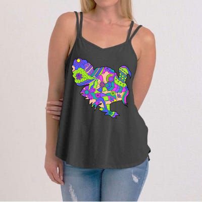Colorful Turkey Abstract Women's Strappy Tank