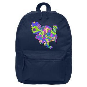 Colorful Turkey Abstract 16 in Basic Backpack