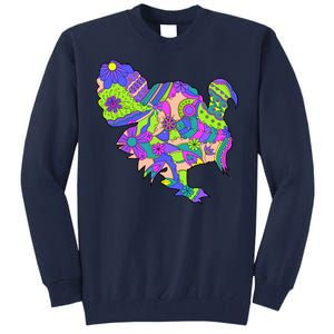 Colorful Turkey Abstract Tall Sweatshirt