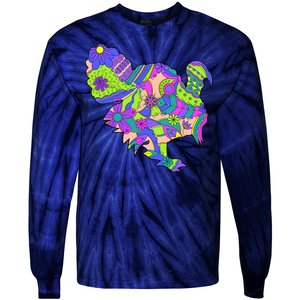 Colorful Turkey Abstract Tie-Dye Long Sleeve Shirt