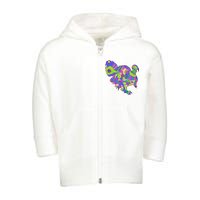 Colorful Turkey Abstract Toddler Zip Fleece Hoodie