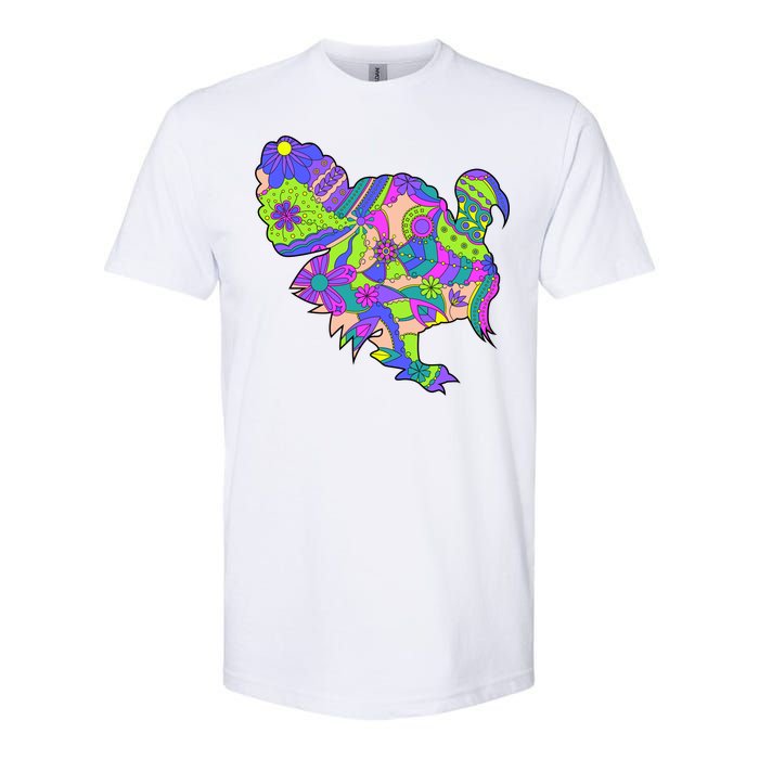 Colorful Turkey Abstract Softstyle CVC T-Shirt