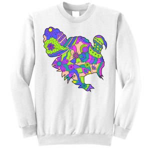 Colorful Turkey Abstract Sweatshirt