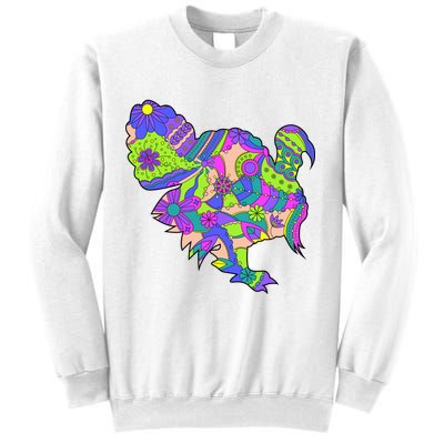 Colorful Turkey Abstract Sweatshirt