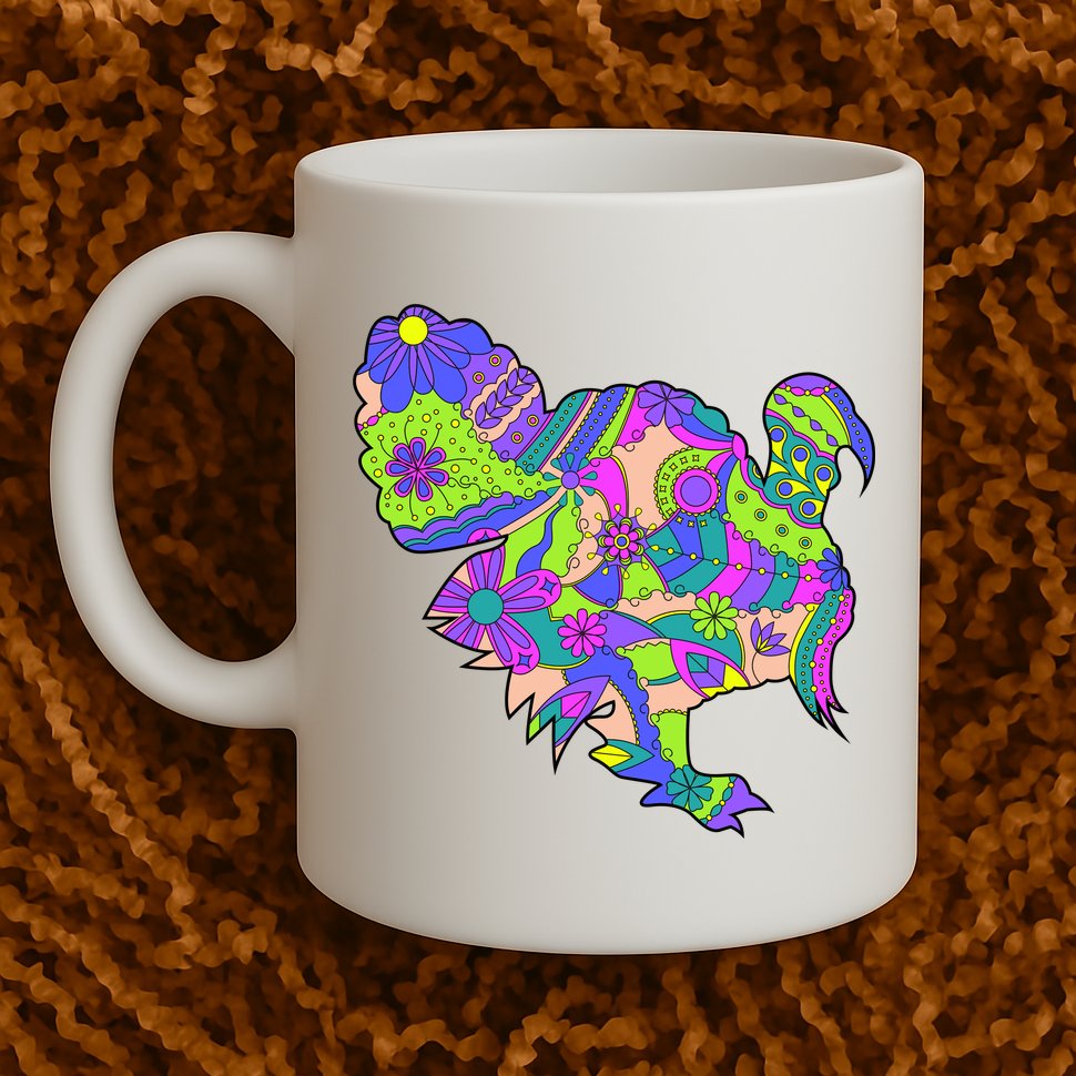 Colorful Turkey Abstract Mug