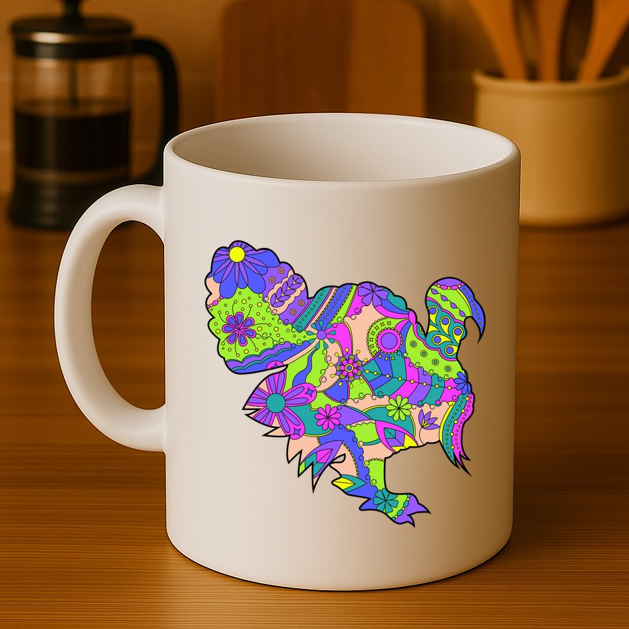 Colorful Turkey Abstract Mug