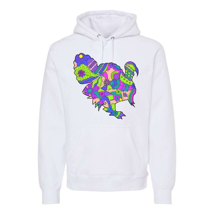 Colorful Turkey Abstract Premium Hoodie