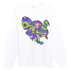 Colorful Turkey Abstract Premium Crewneck Sweatshirt