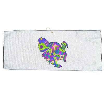 Colorful Turkey Abstract Large Microfiber Waffle Golf Towel