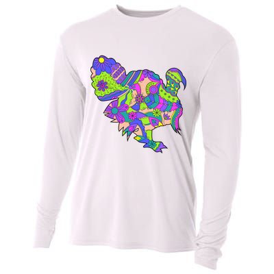 Colorful Turkey Abstract Cooling Performance Long Sleeve Crew