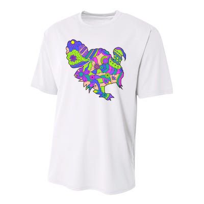 Colorful Turkey Abstract Youth Performance Sprint T-Shirt