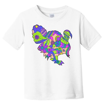 Colorful Turkey Abstract Toddler T-Shirt