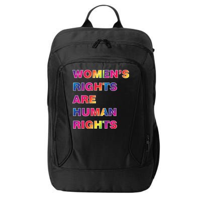 Colorful Women's Rights Are Human Rights City Backpack