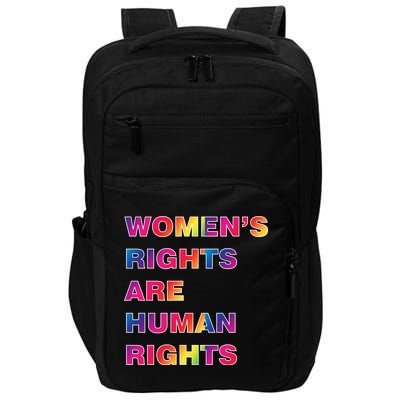 Colorful Women's Rights Are Human Rights Impact Tech Backpack