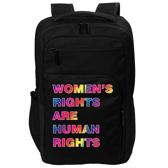 Colorful Women's Rights Are Human Rights Impact Tech Backpack