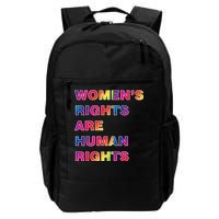 Colorful Women's Rights Are Human Rights Daily Commute Backpack