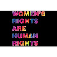 Colorful Women's Rights Are Human Rights Bumper Sticker