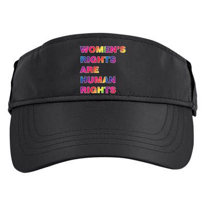 Colorful Women's Rights Are Human Rights Adult Drive Performance Visor