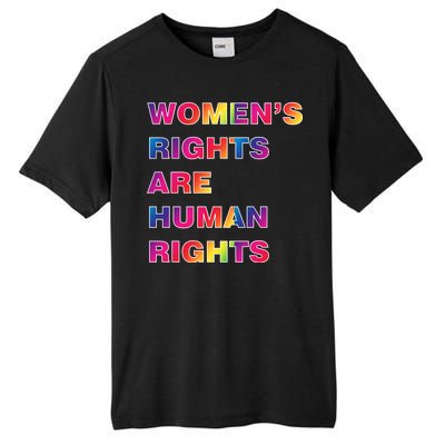 Colorful Women's Rights Are Human Rights Tall Fusion ChromaSoft Performance T-Shirt