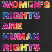Colorful Women's Rights Are Human Rights Beanie