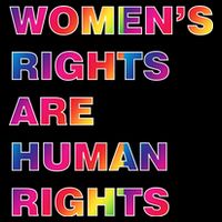 Colorful Women's Rights Are Human Rights Toddler T-Shirt