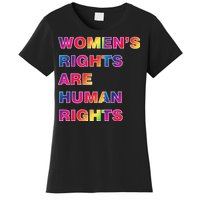 Colorful Women's Rights Are Human Rights Women's T-Shirt