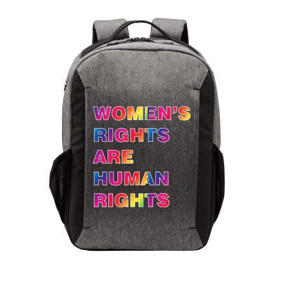 Colorful Women's Rights Are Human Rights Vector Backpack