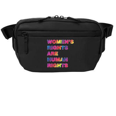 Colorful Women's Rights Are Human Rights Crossbody Pack