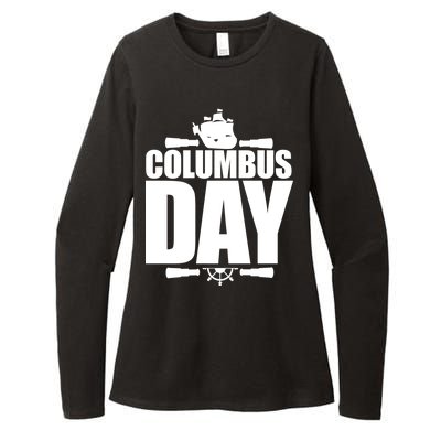 Columbus Day Womens CVC Long Sleeve Shirt