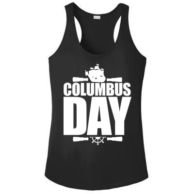 Columbus Day Ladies PosiCharge Competitor Racerback Tank