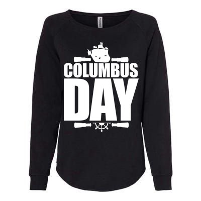 Columbus Day Womens California Wash Sweatshirt