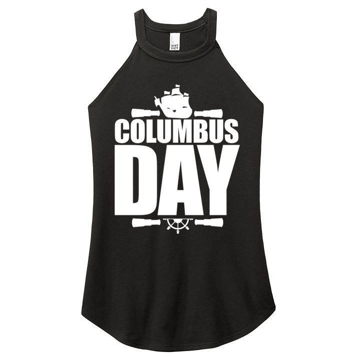 Columbus Day Women's Perfect Tri Rocker Tank