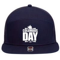 Columbus Day 7 Panel Mesh Trucker Snapback Hat