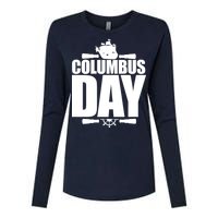 Columbus Day Womens Cotton Relaxed Long Sleeve T-Shirt