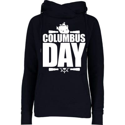 Columbus Day Womens Funnel Neck Pullover Hood