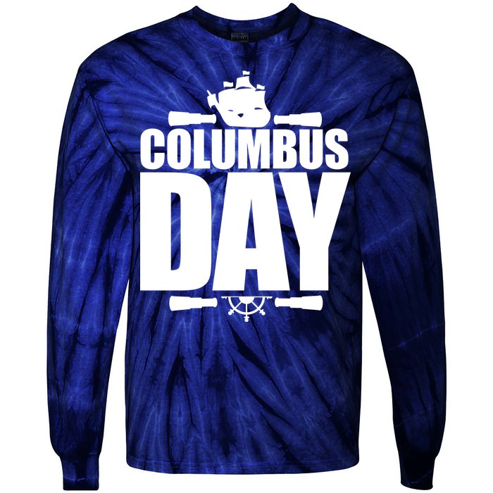 Columbus Day Tie-Dye Long Sleeve Shirt