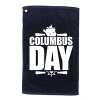 Columbus Day Platinum Collection Golf Towel