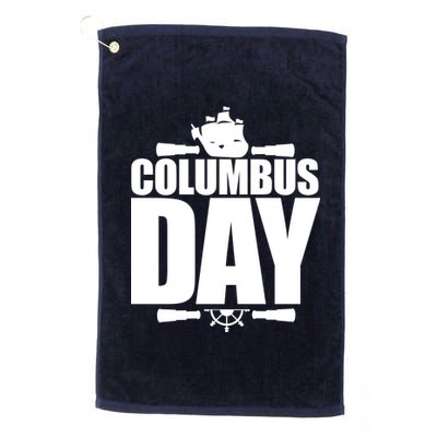 Columbus Day Platinum Collection Golf Towel