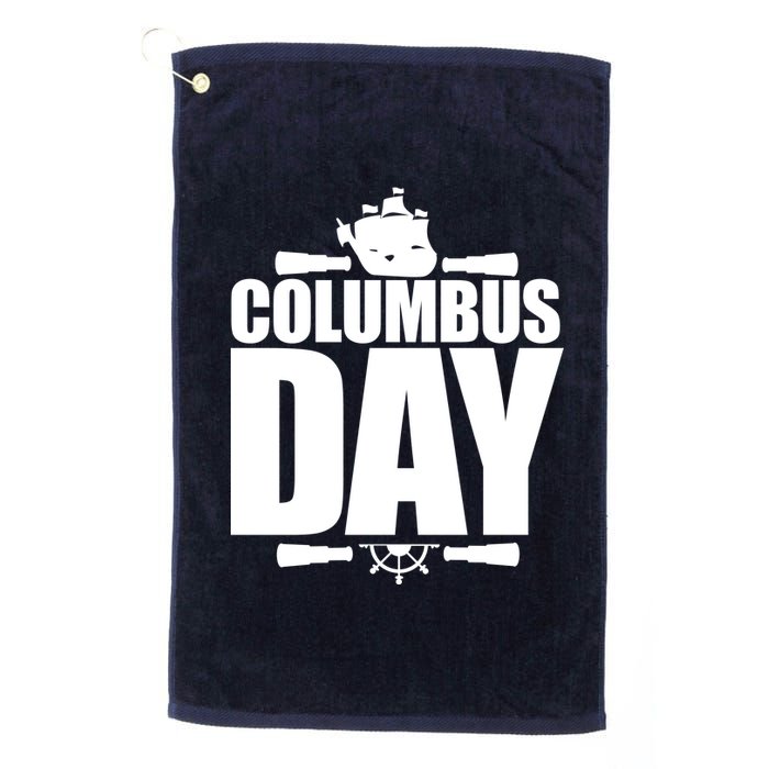 Columbus Day Platinum Collection Golf Towel