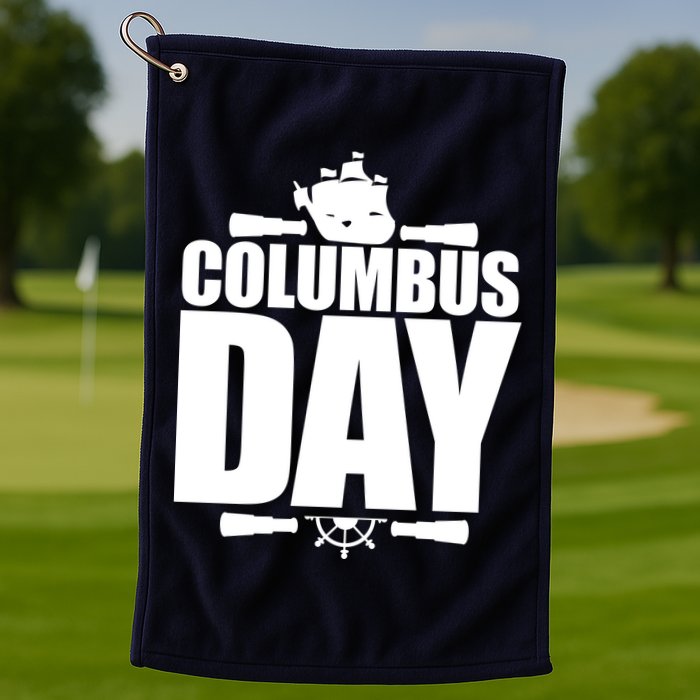 Columbus Day Golf Towel