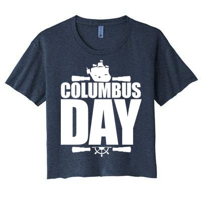 Columbus Day Women's Crop Top Tee