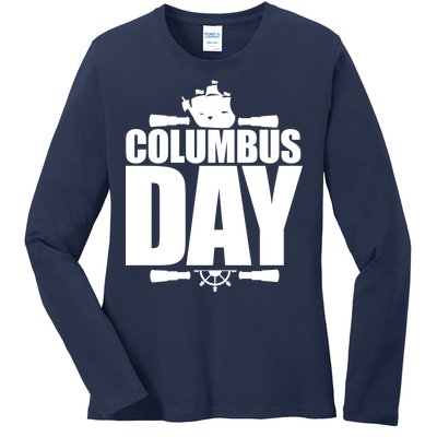 Columbus Day Ladies Long Sleeve Shirt