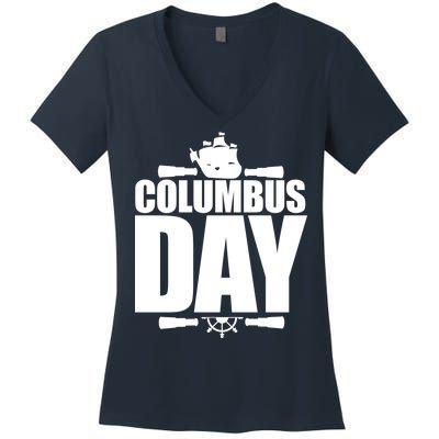 Columbus Day Women's V-Neck T-Shirt